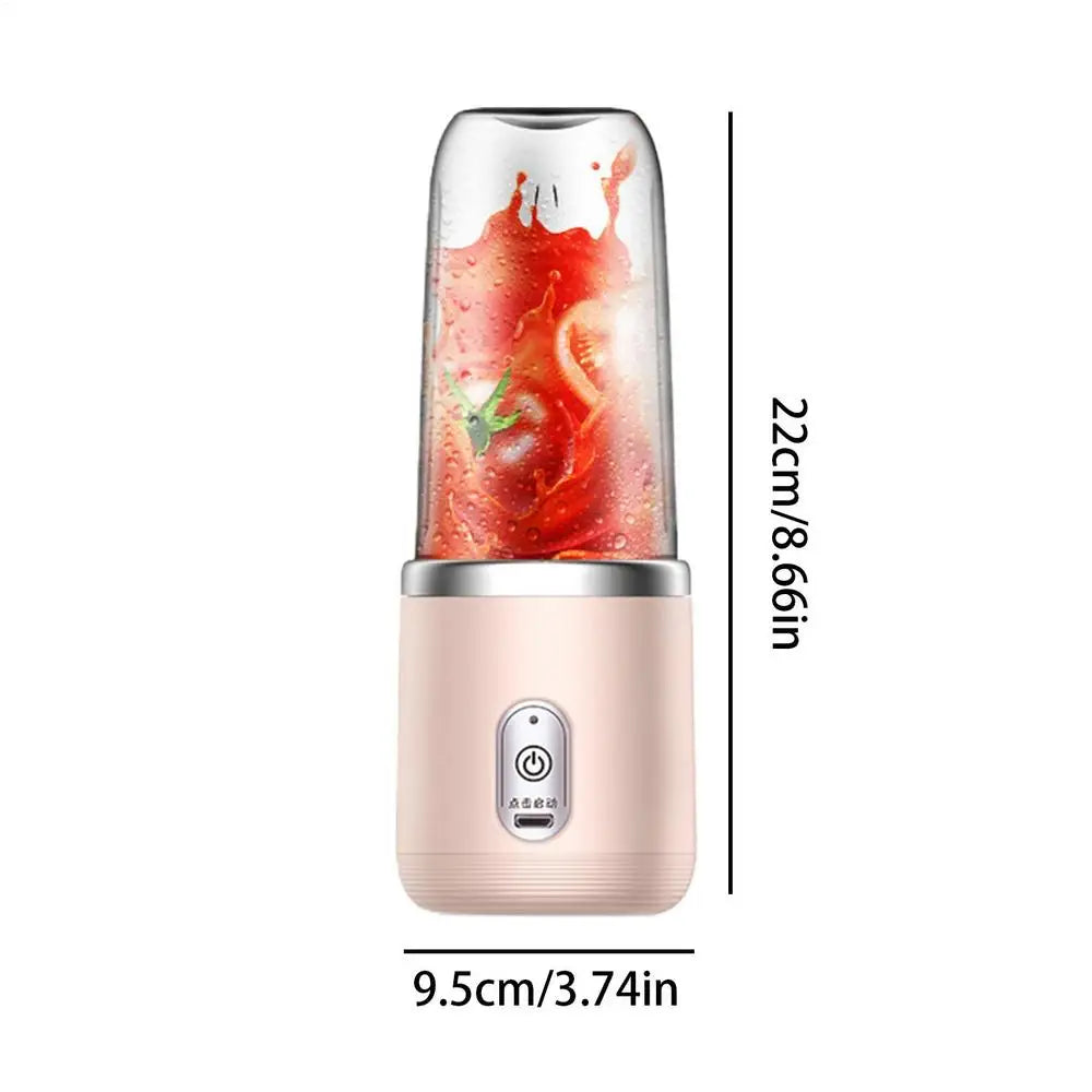 Portable Juice Blender USB Rechargeable Juicer Cup Personal Juicing Maker Blending Machine for Gym Office Apartment Travel